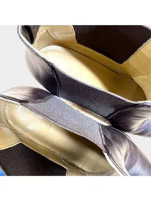 MICHAEL Michael Kors Lottie Chocolate Brown Leather Heeled Ankle Booties Size 8 thumbnail 13