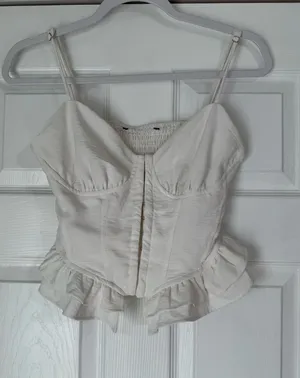 White corset top thumbnail 1