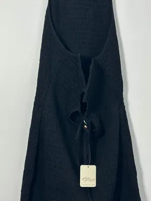 Free People Black Smocked Iyla Dress Size Small NWT thumbnail 5