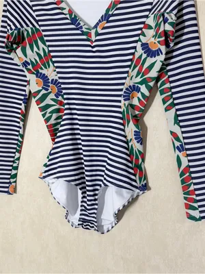 Seea Women’s Swimwear Avila Surf Suit UPF 30+ in Camburi Stripe S thumbnail 5