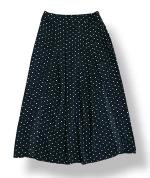 Nasty Gal Black White‎ Polka Dot Midi Skirt Size M nwot Vintage Style Flowy thumbnail 1
