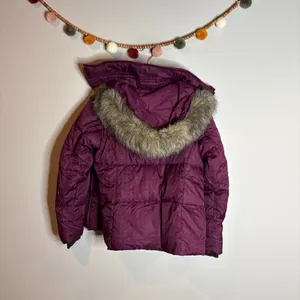 Columbia GRT purple plaid down winter coat thumbnail 5