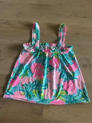 Lilly Pulitzer Jia Tank Blue Ibiza Pineapple Shake size small thumbnail 9
