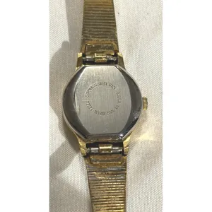 Bulova Ladies Gold‎ Tone Quartz Watch Elegant Dress Style 1981 thumbnail 9