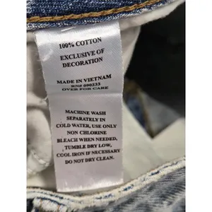 Playboy Bunny Jeans by Pacsun Light Wash Grunge Straight Leg Size 25 thumbnail 6