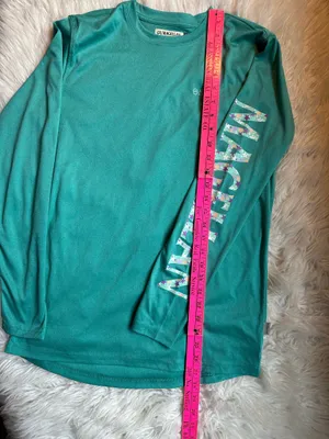 Magellan Outdoors Fish Gear Women's Size S Boyfriend Fit Teal Moisture Wicking Logo Shirt thumbnail 5