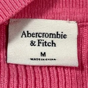 Abercrombie & Fitch Pink Ribbed Knit Collared Polo Pullover Sweater Vest Top M thumbnail 3