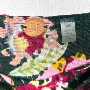 Free People FP One Floral Wide Leg Pants Green Womens Small Boho Gauze Palazzo thumbnail 6