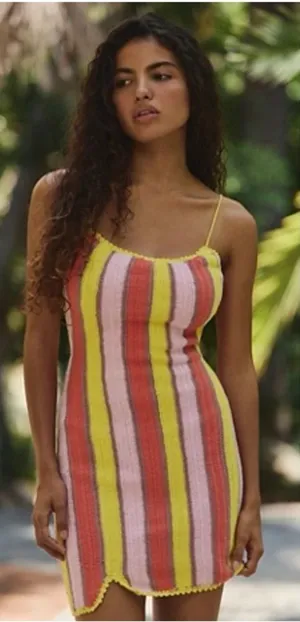 Free People Bali Crochet Popsicle Mini Dress thumbnail 1