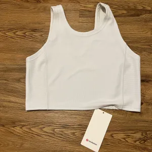 Lululemon Ribbed Softstreme Cropped Tank New with tags - bone thumbnail 2