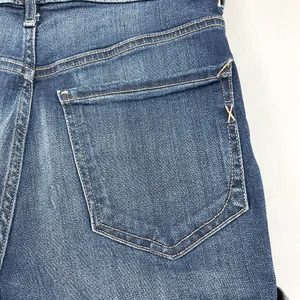 Express Womens Denim Shorts Size 0 Midi High Rise‎ Cuffed Summer Beachy Vacation thumbnail 4