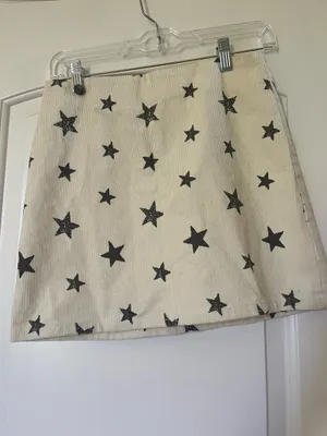 Le Lis Corduroy Star Print Skirt thumbnail 1