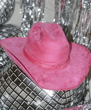 Hot Pink Girly Western Cowboy Hat thumbnail 1