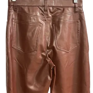 Abercrombie & Fitch Curve Love Vegan Leather 90s Relaxed size 8 Pants 29” waist‎ thumbnail 10