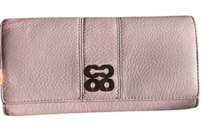 Coach Julia Wallet pebble‎ leather Lavender Optic C Snap Closure Silver Hardware thumbnail 1