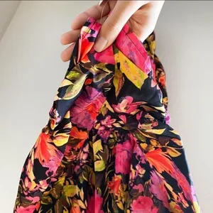 For Love & Lemons Dakota Long‎ Sleeve Ruched Floral Mini Dress Small NWT thumbnail 6