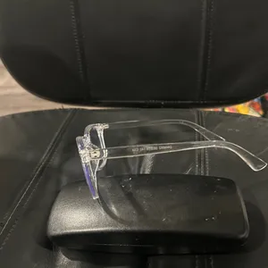 Clear Frame Glasses Clear Lens Ready to Wear Gray thumbnail 3
