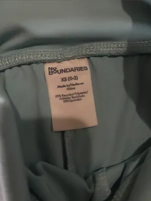 No Boundaries Light Blue/green High-Waist Bike Shorts thumbnail 2