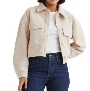 Divided  cropped teddy jacket thumbnail 3