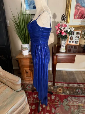 City Studios Dress Metallic Royal blue thumbnail 5