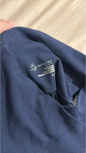 Navy Aerie Flare Leggings thumbnail 3