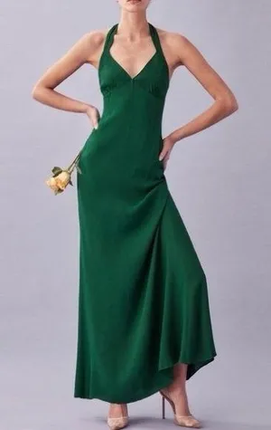 1HR SALE ⚡Reformation Evalina Dress (Emerald) thumbnail 1