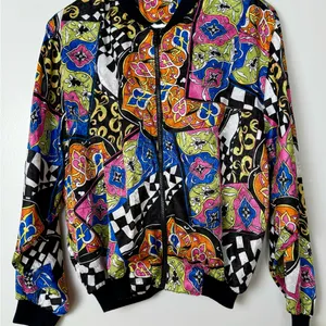 Colorful Patterned‎ Women's Jacket Black Size M thumbnail 2