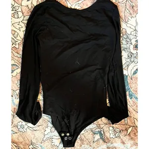 Affliction Live Fast Women’s Bodysuit Size XS Sheer Mesh Low Cut Black Moto thumbnail 8