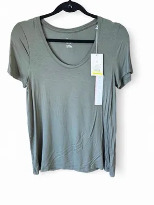 A New Day Sage Olive Green Oversized T-Shirt Sz XS NWT thumbnail 3