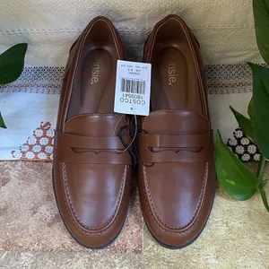NEW Kensie Women’s Brown Cognac Slip-On Gitty Penny Low Heel Loafers Size 8.5 thumbnail 2