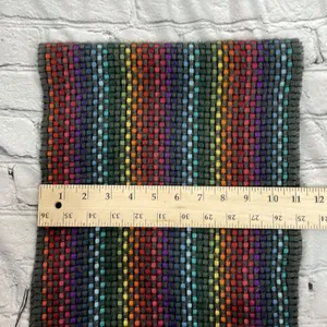 Merona Scarf Rectangular Rainbow Weave Warm Soft thumbnail 7