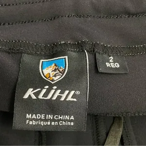 Kuhl Womens 2 Black Stretch Straight Leg Hiking Travel Outdoor Pants Drawstring thumbnail 8
