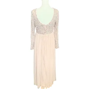 Maya Deluxe Maternity Sequin Tulle Maxi‎ Dress muted Blush Pink Size 8 fairycore thumbnail 3