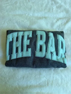 The Bar VARSITY TUCKED SWEATSHIRT (CLASSIC LOGO) DARK HEATHER GREY/MINT Medium thumbnail 5