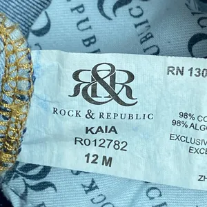 Rock & Republic Kaia Distressed Denim Jean Size 12 thumbnail 8