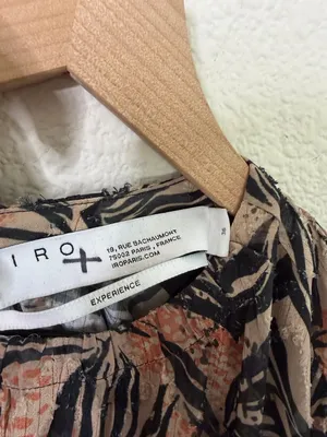 IRO Fenian Abstract Animal Print Ruched Mini Dress Snakeskin Zebra Size‎ 36 / 4 thumbnail 8