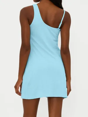 Beach Riot Women’s Harlee One Shoulder Mesh Tennis Mini Dress In Blueberry Ice thumbnail 7