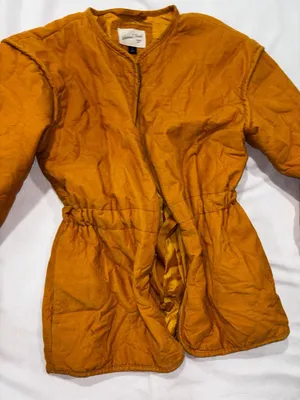 Universal Thread Quilted Corduroy Jacket Size S Mustard Yellow thumbnail 2