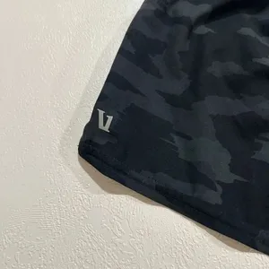 Vuori Camo Athletic Running Shorts Black Gray Drawstring Size Small Performance thumbnail 3
