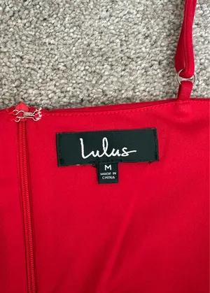 Lulus Sealed With A Kiss Red Mini Dress thumbnail 6