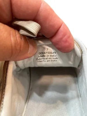 Free People wms cream white leather low top fashion sneakers sz 7 SKU 10-326 thumbnail 7