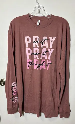 Cute faith-inspired long sleeve tee – cozy everyday top thumbnail 1