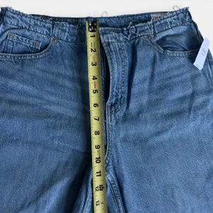 GAP UltraSoft Baggy Jeans Womens 27 4R Mid Rise Wide Leg Blue Denim NWT thumbnail 7