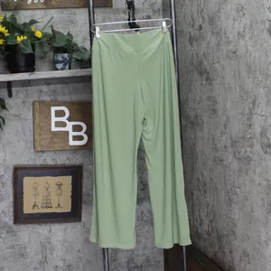NWT Ny Collection Womens Tie Front Knit Sash Pants PITP0788S Oil Green PL thumbnail 3