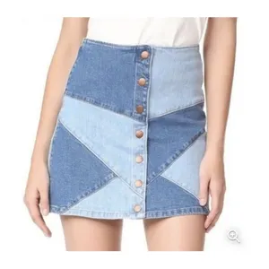 Madewell patchwork denim mini skirt, size 28 Festival Boho Hippie Streetwear Y2K thumbnail 8