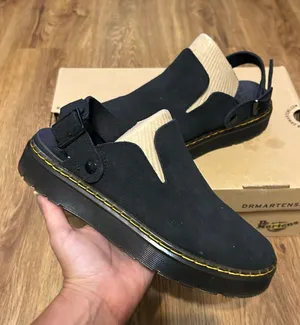 DR MARTENS Carlson black suede slingback mules clogs slip on shoes women’s 7 new thumbnail 1