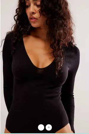 NWT Black Onesie Stretch Long sleeve thumbnail 1