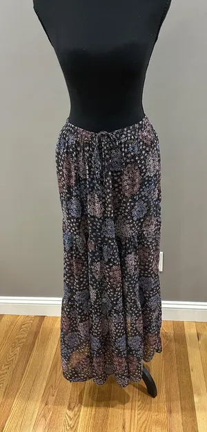 ANTHROPOLOGIE Moon Lake Maxi Skirt by Maeve Sz S thumbnail 1
