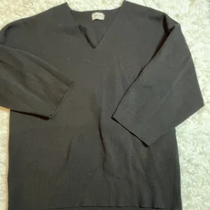 Wilfred Free V-Neck Sweater Women Size 1 Black Excellent Oversized Boxy‎ Knit thumbnail 1
