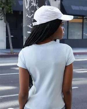 Brandy Melville John Galt Light Blue Tee Shirt thumbnail 2